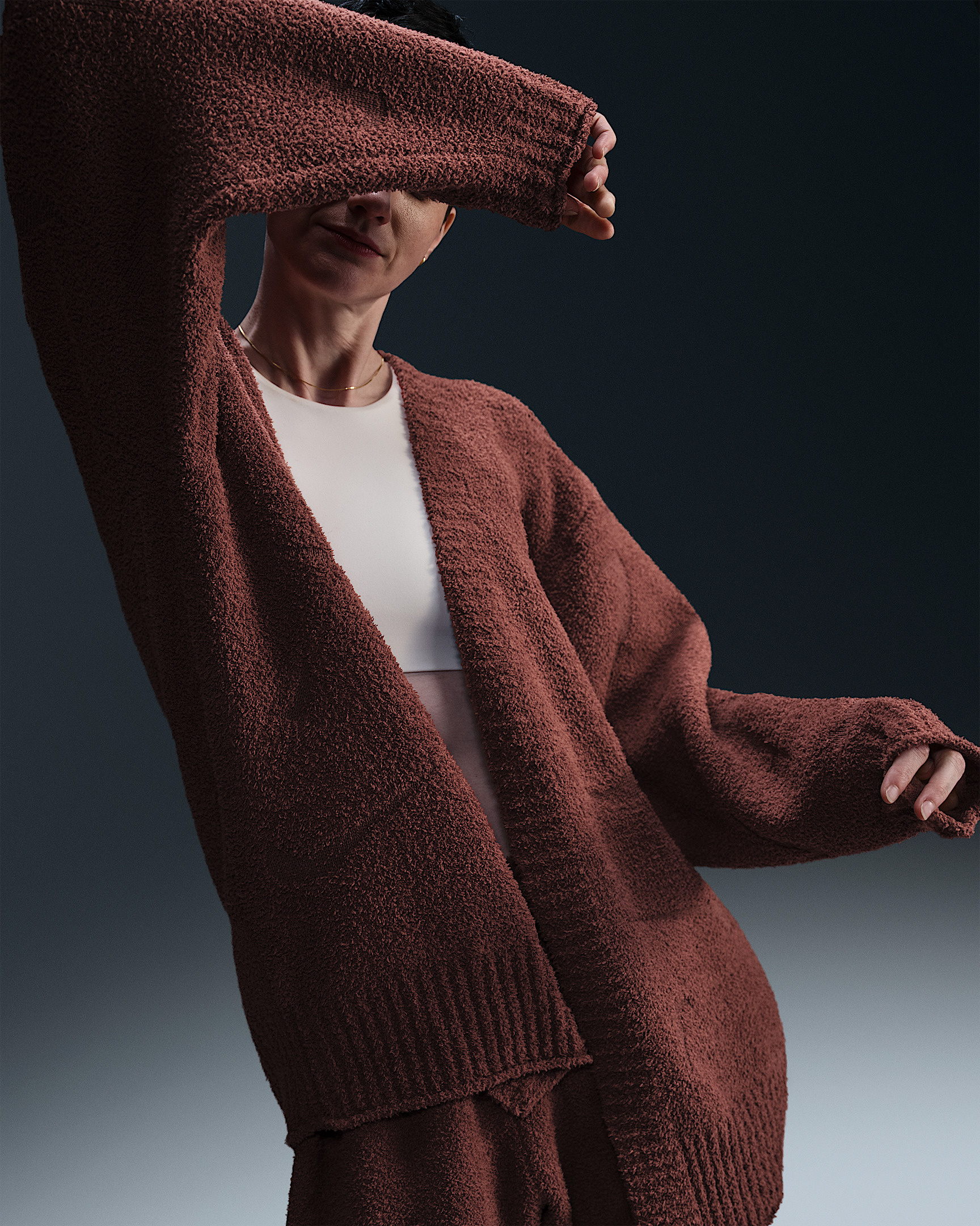 Nike Sportswear Phoenix Cozy Bouclé Women's Oversized Knit Cardigan - 3