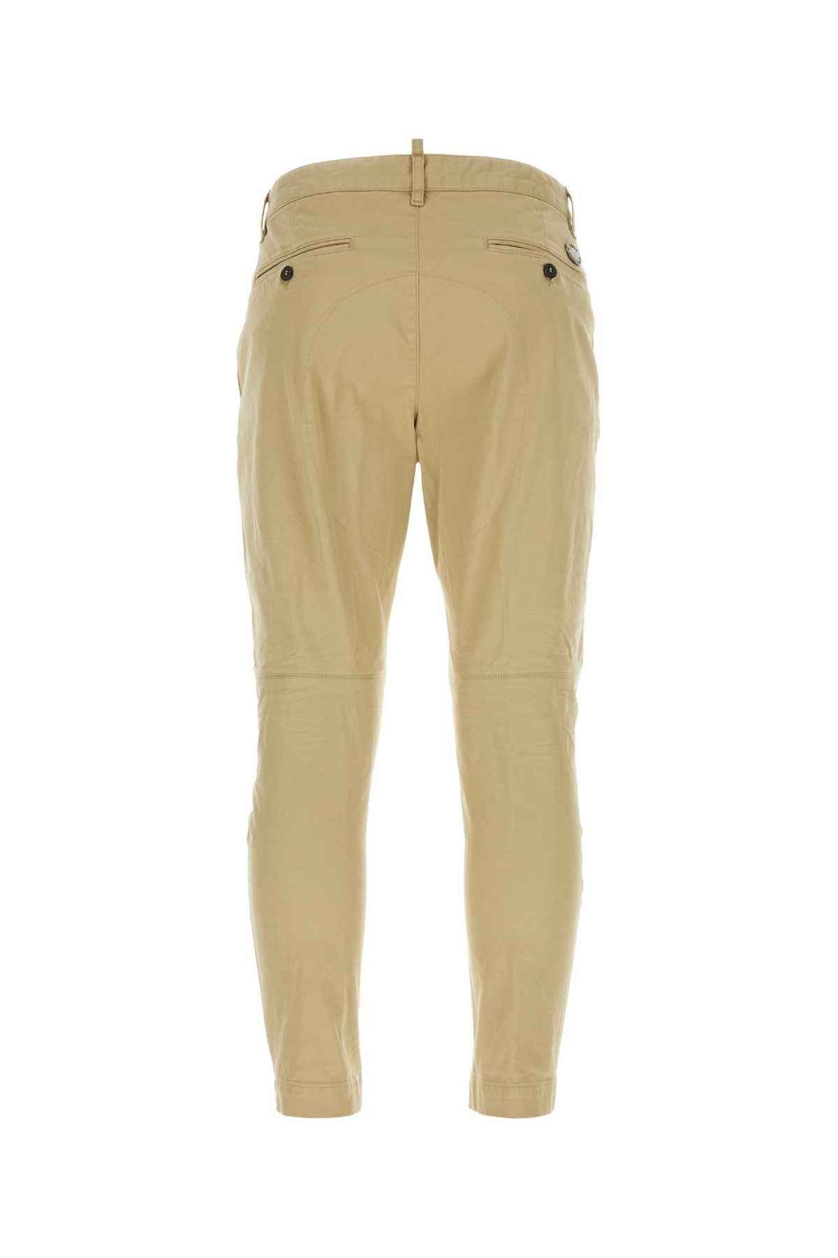 Dsquared Men Beige Stretch Cotton Sexy Chino Pant - 2