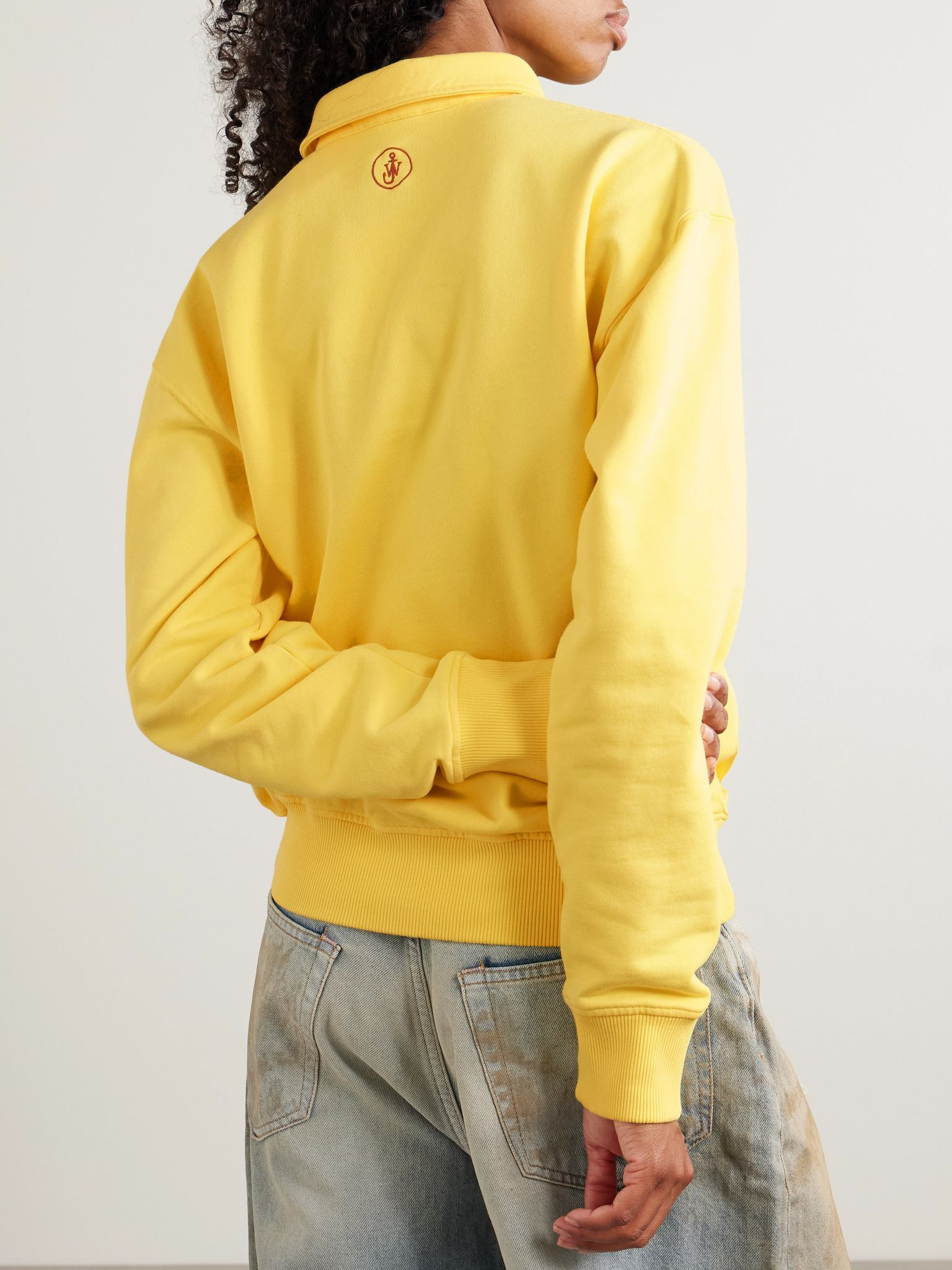 Rugby cotton-jersey polo shirt Yellow - 3
