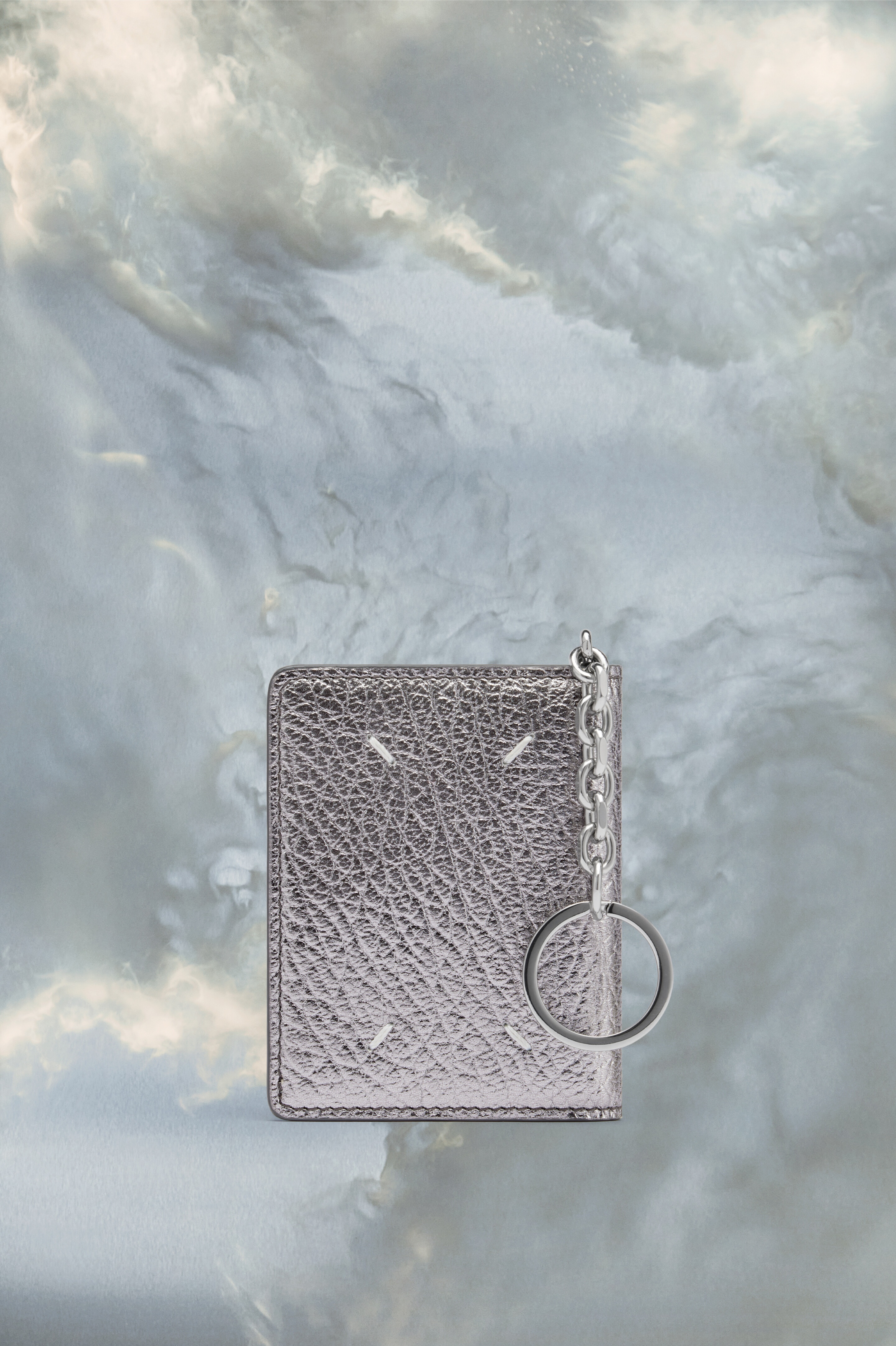 Metallic Leather Card Holder - 3