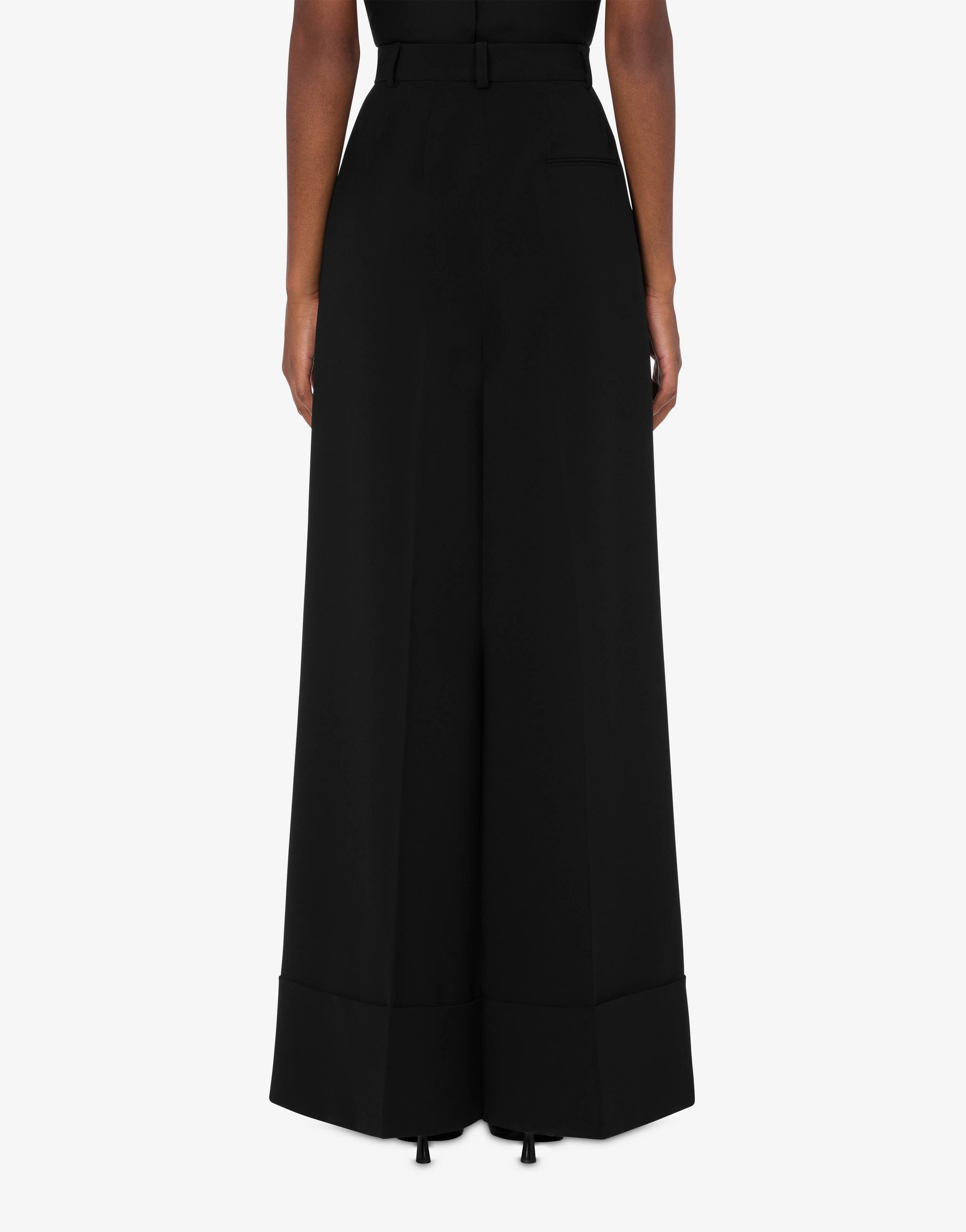 CREPE PALAZZO TROUSERS - 3