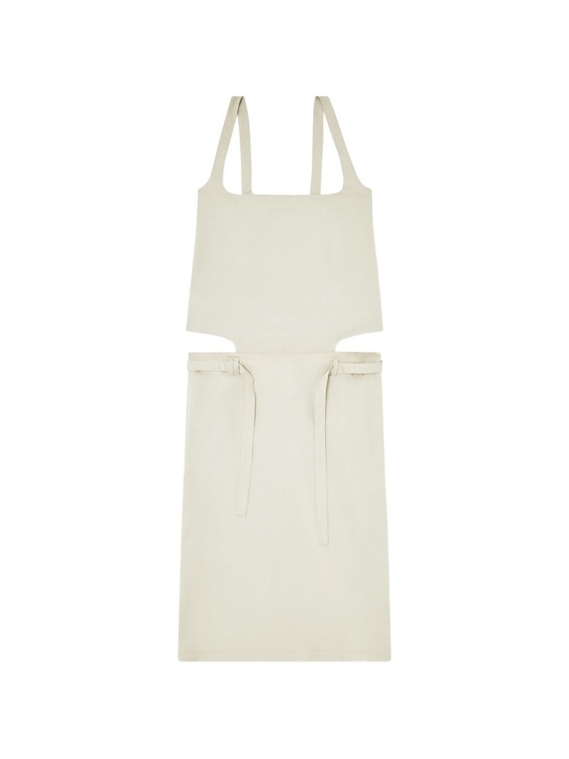 D-Sana square-neck tie-strap midi dress 1
