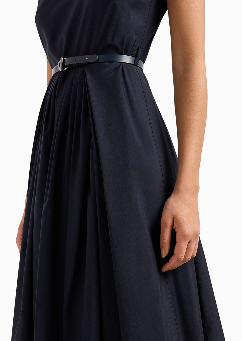 Icon ASV long dress in technical Lyocell muslin 5