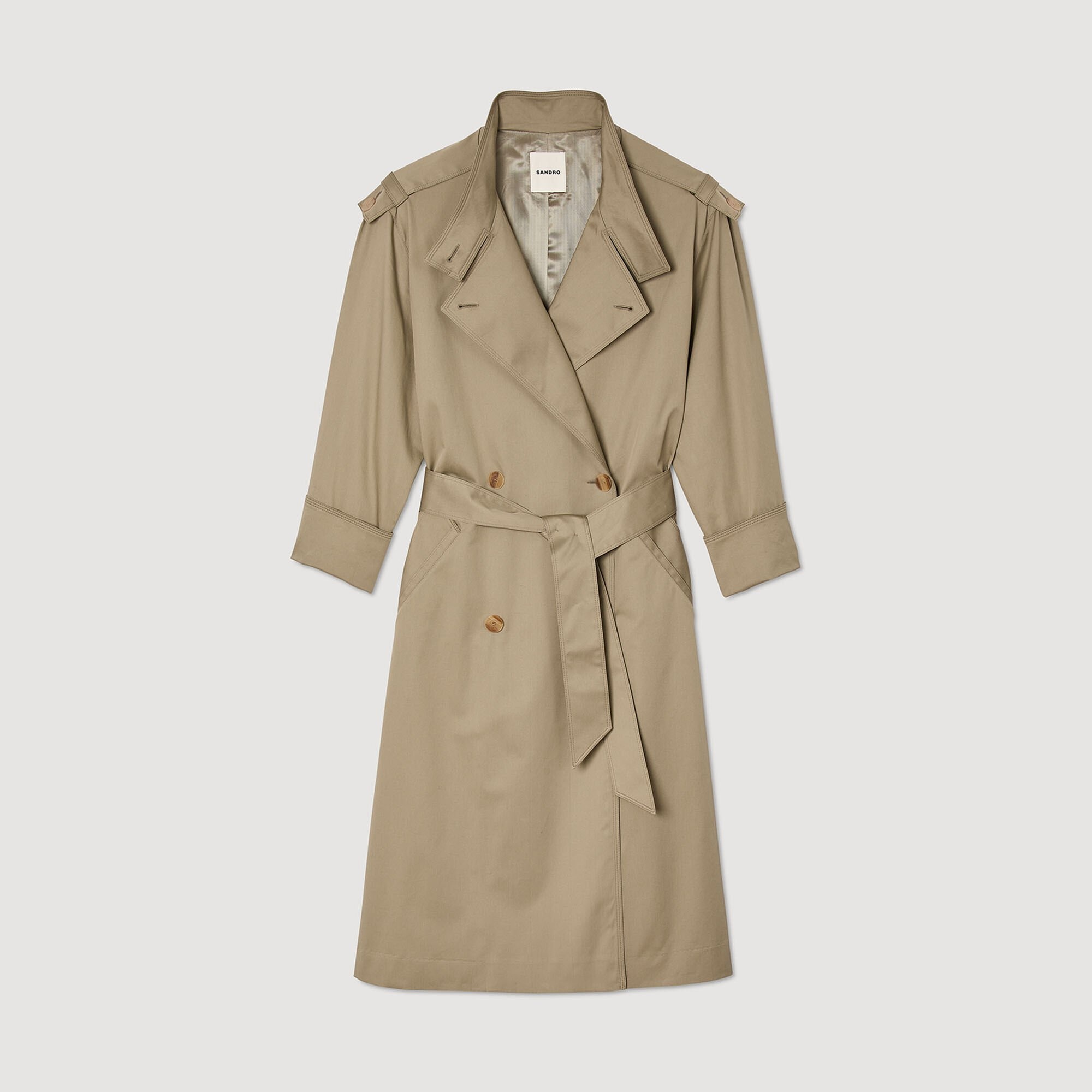 BELTED TRENCH COAT - 6