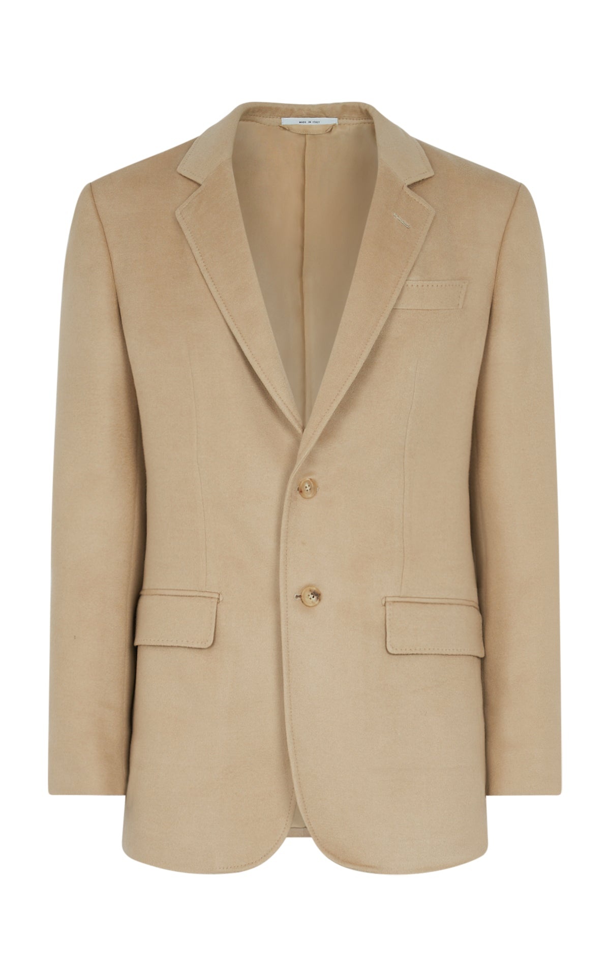 Irving Jacket in Camel Winter Silk - 1