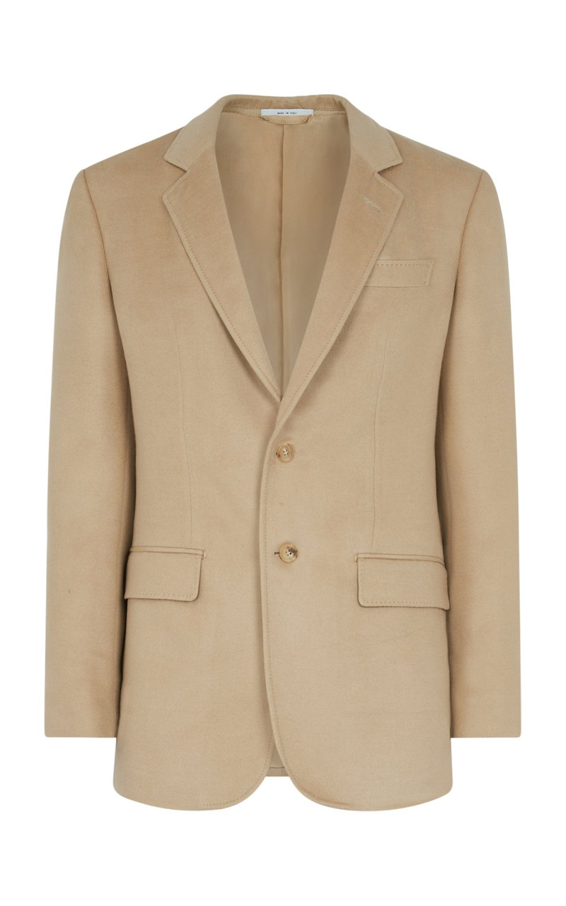 Irving Jacket in Camel Winter Silk 1