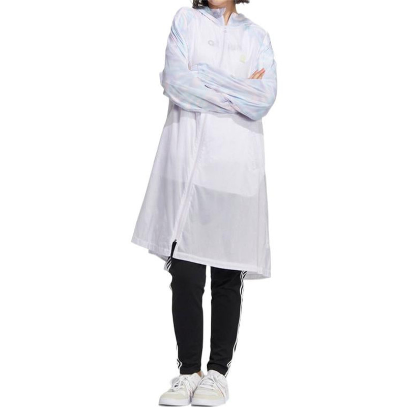 adidas (WMNS) adidas Authentic NEO Hooded Sports Casual Jackets 'White' HF7265 outlook