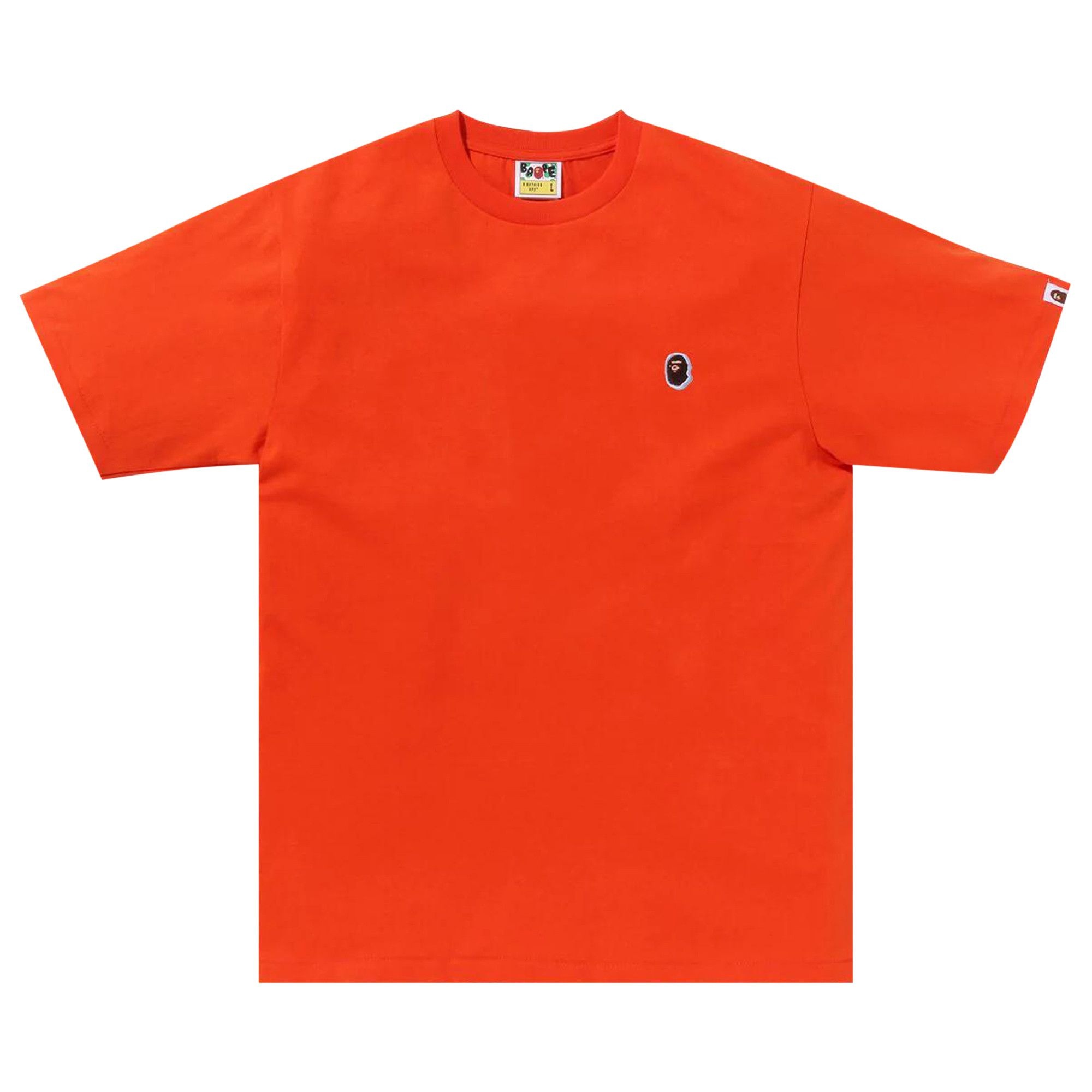 BAPE Ape Head One Point Tee 'Orange' - 1