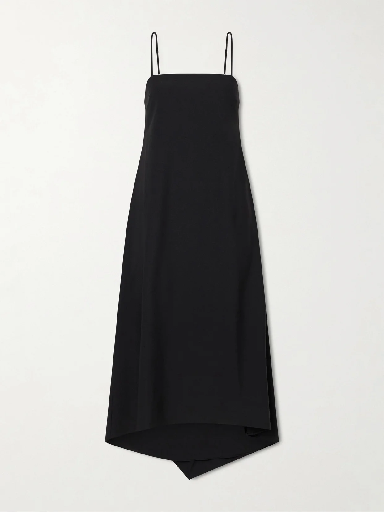 Drape Back Recycled Satin Midi Dress - 1
