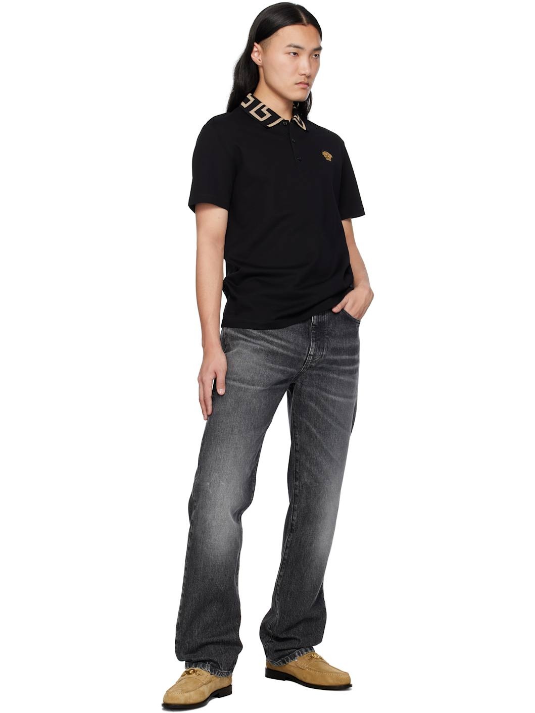 Black Greca Polo - 4