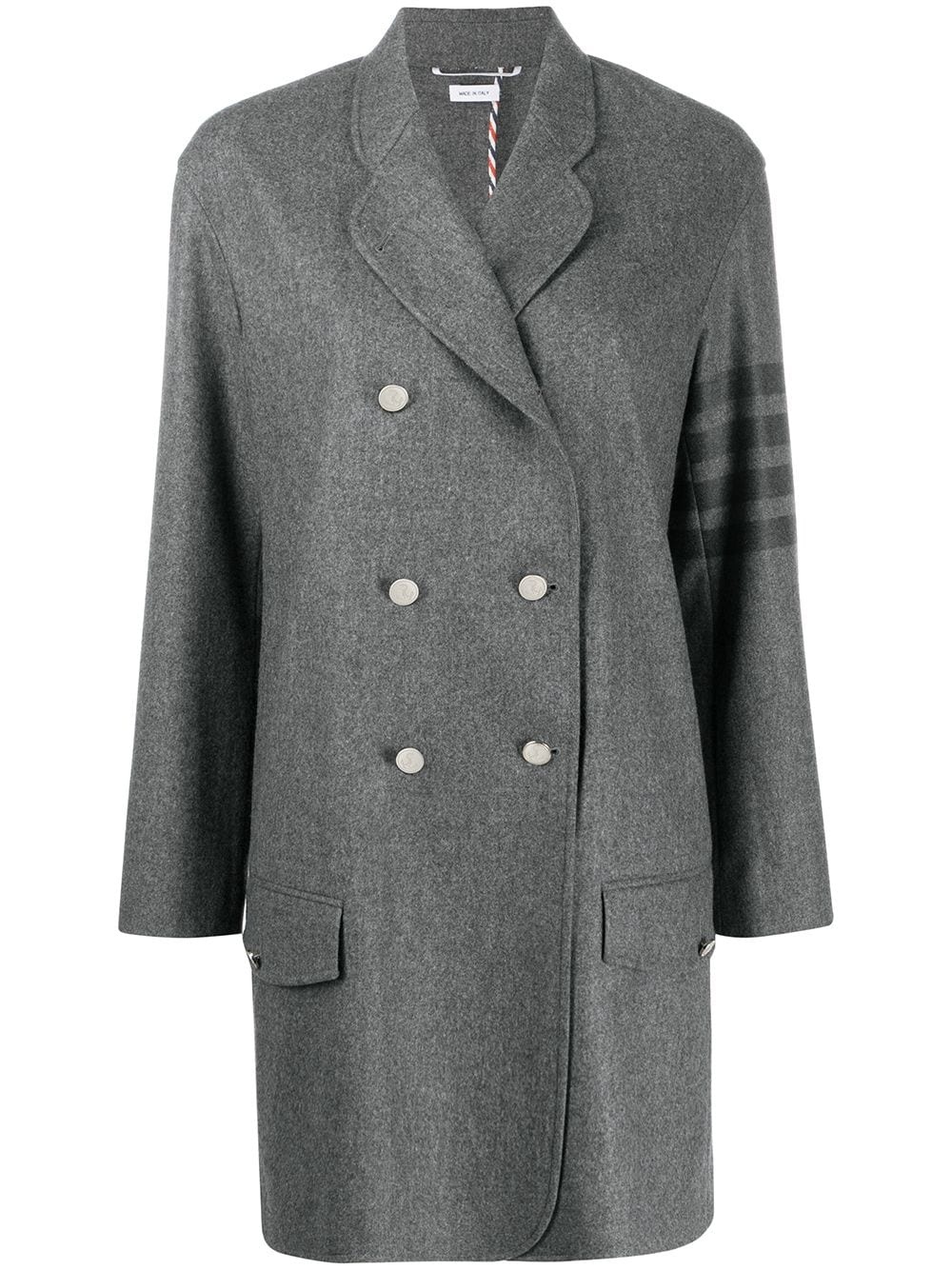 tonal 4-Bar double-breasted coat - 1