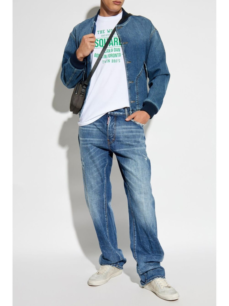DSQUARED2 faded-effect jeans outlook