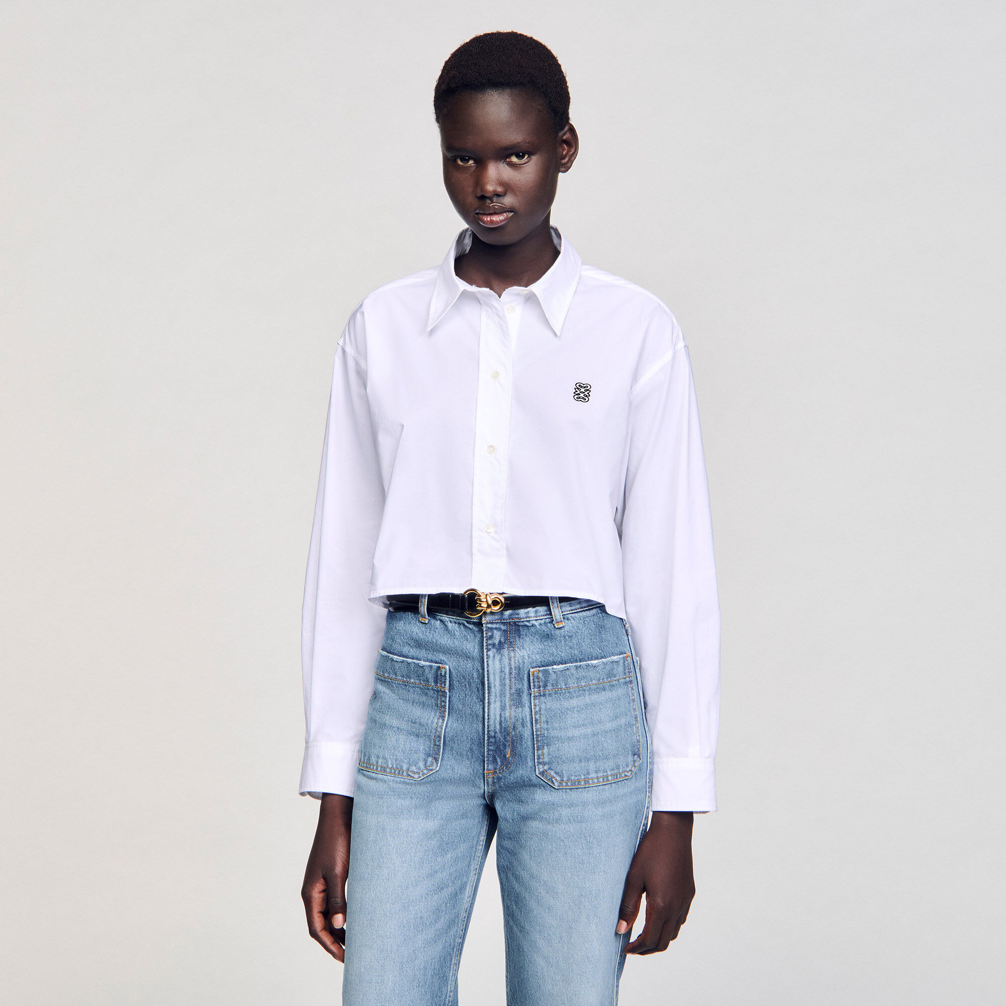 CROPPED POPLIN SHIRT - 5