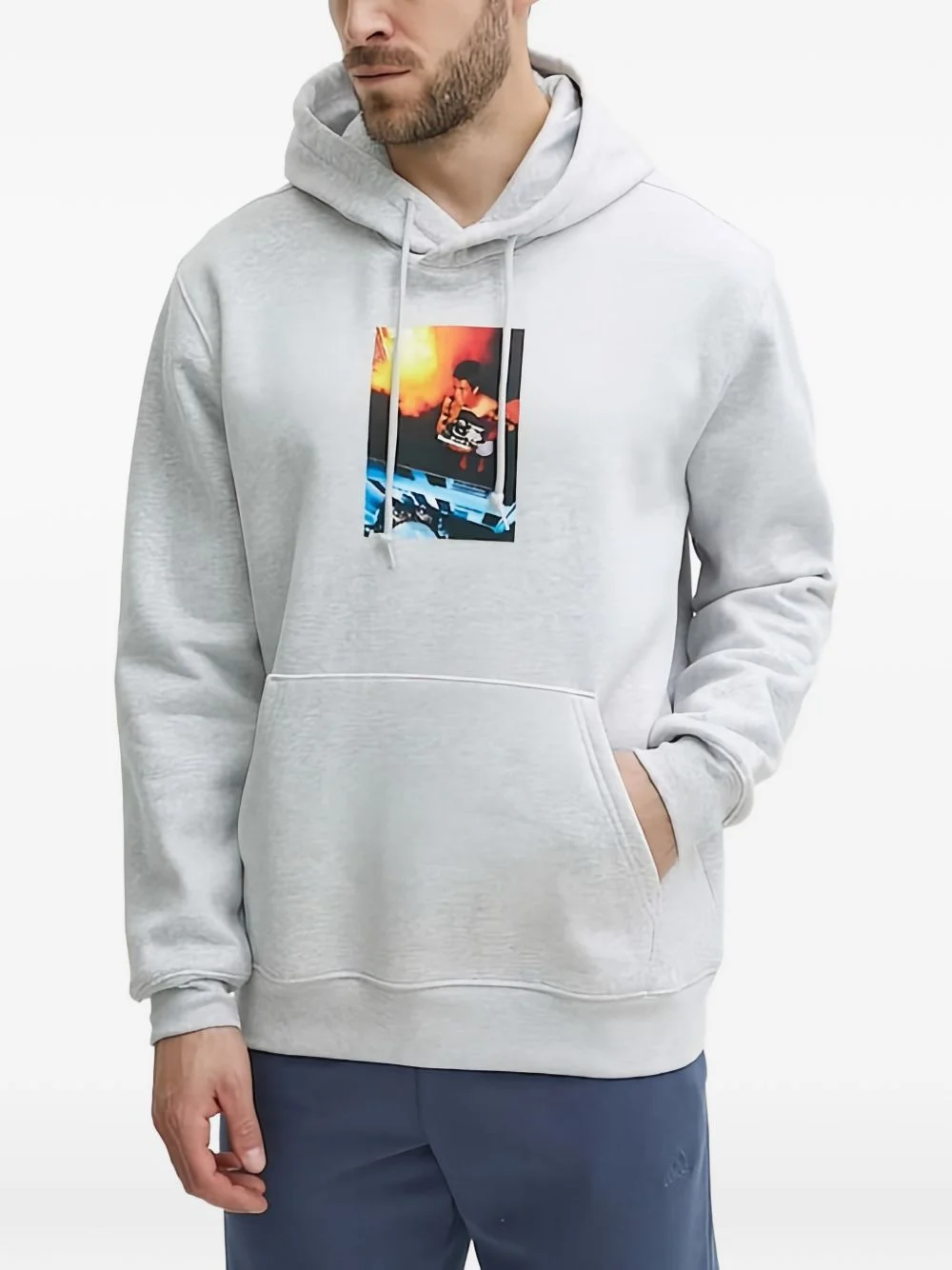 graphic hooded sweatshirt - 1
