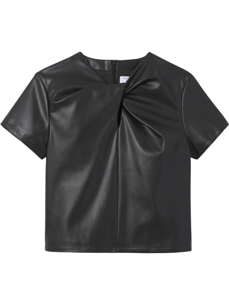 twist-detail short-sleeved top 1