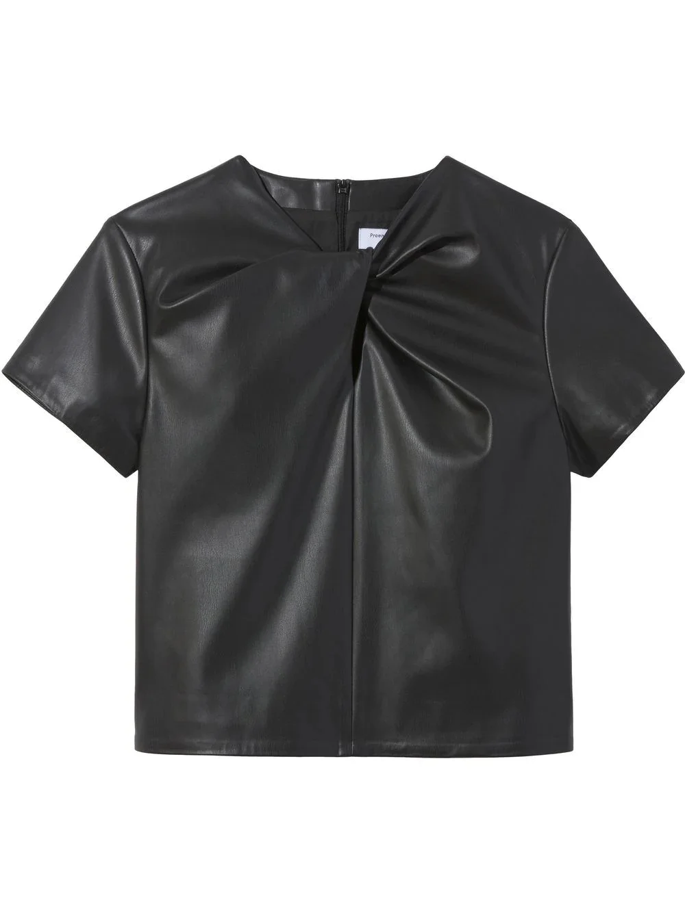 twist-detail short-sleeved top - 1