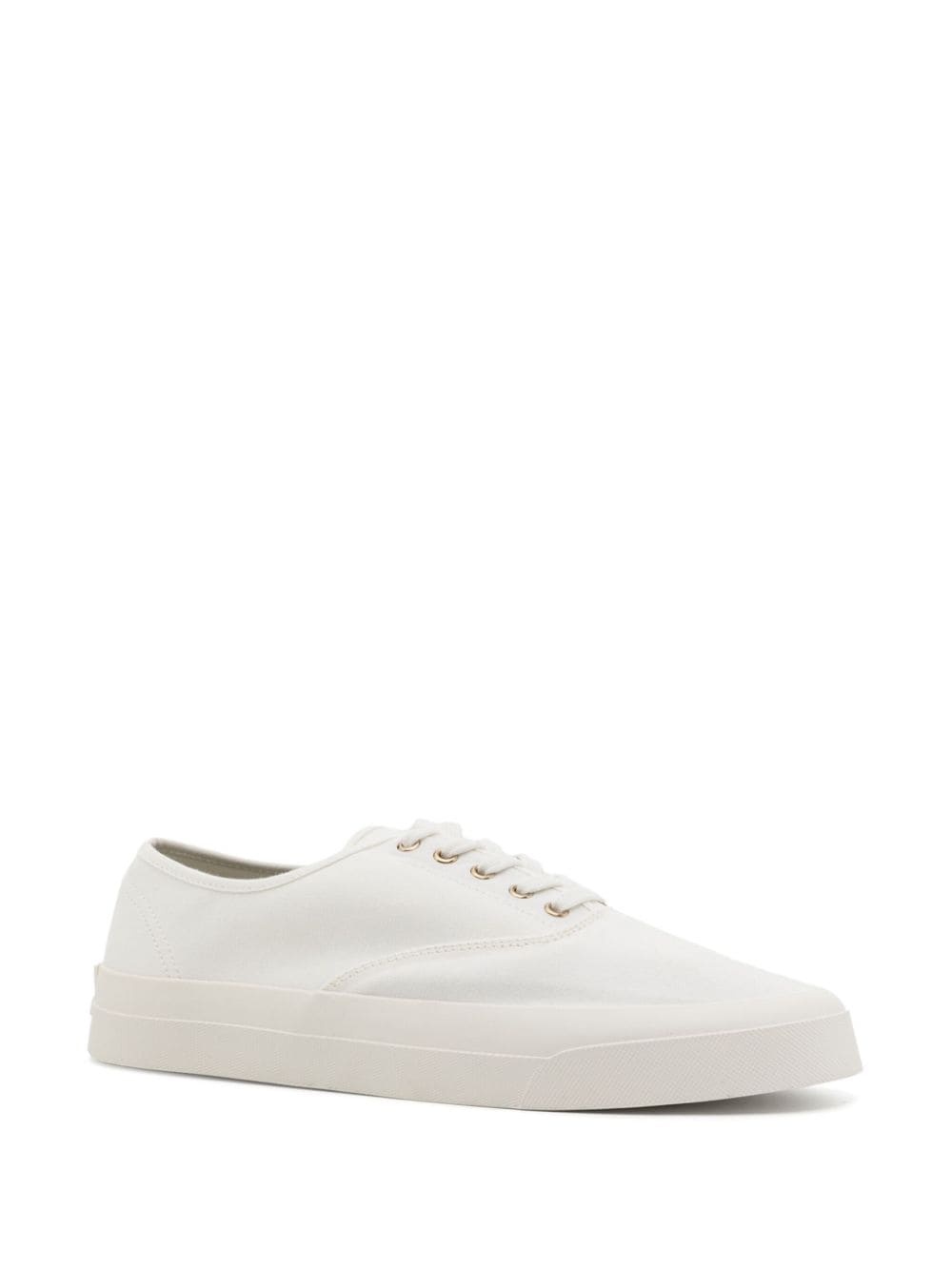 lace-up canvas sneakers - 2