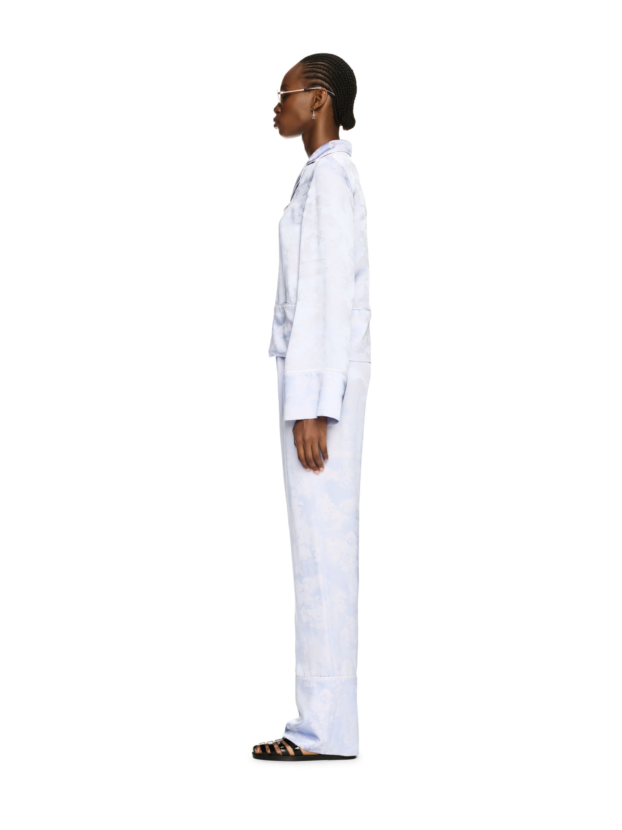 White Fresco Pajama Shirt - 3