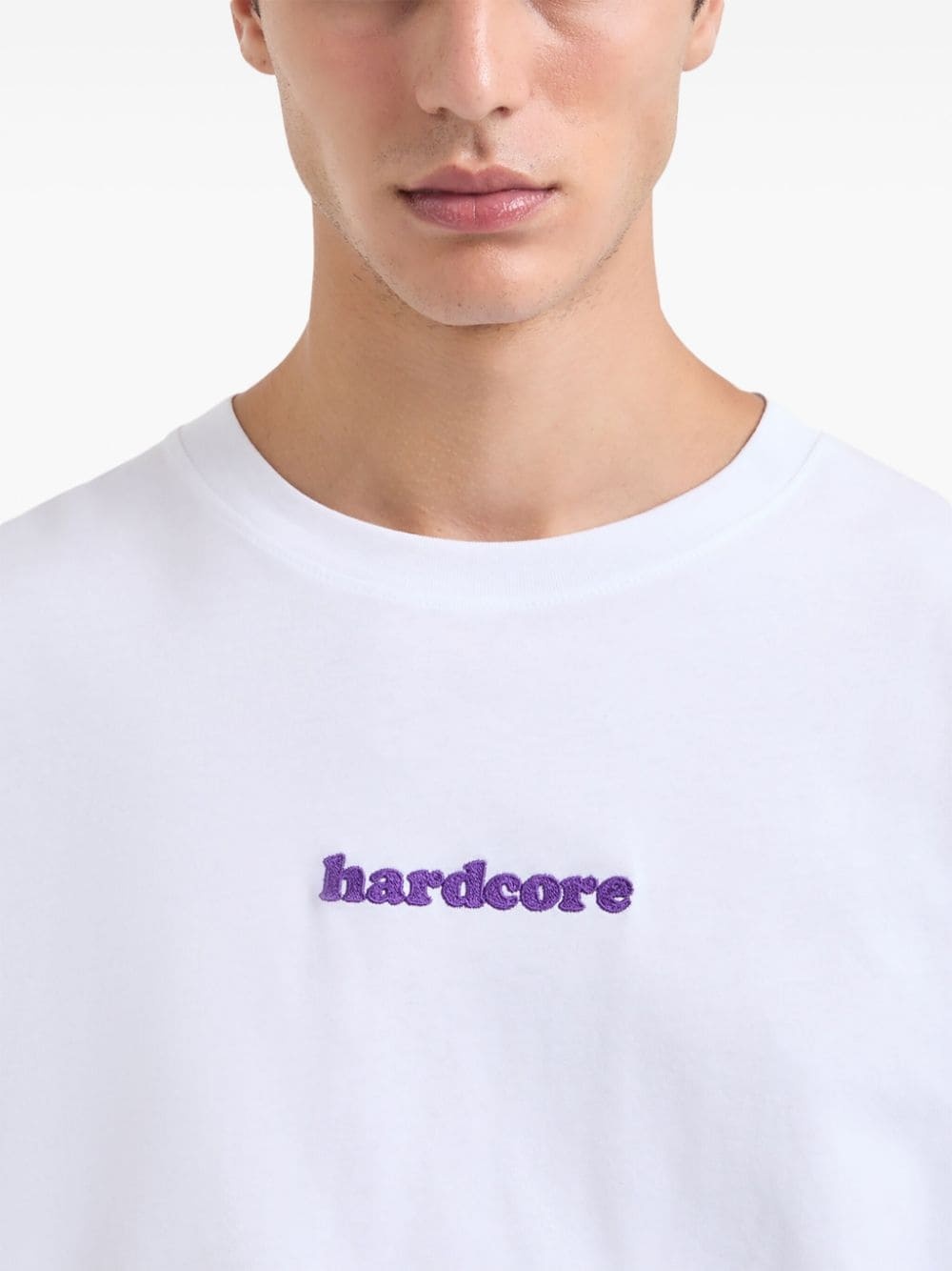 logo-embroidered T-shirt - 6