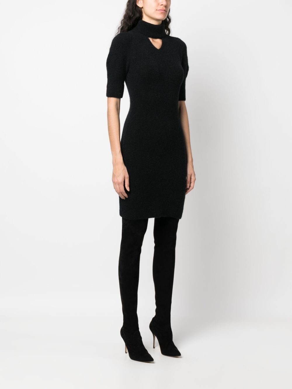 alpaca-blend minidress - 3