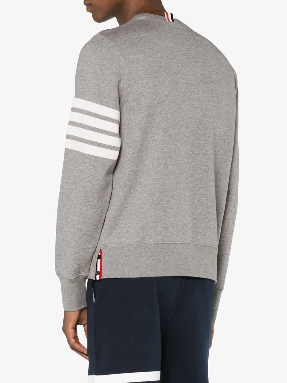 THOM BROWNE Men Classic Sweatshirt In Classic Loopback W/ Engineered 4 Bar - 2