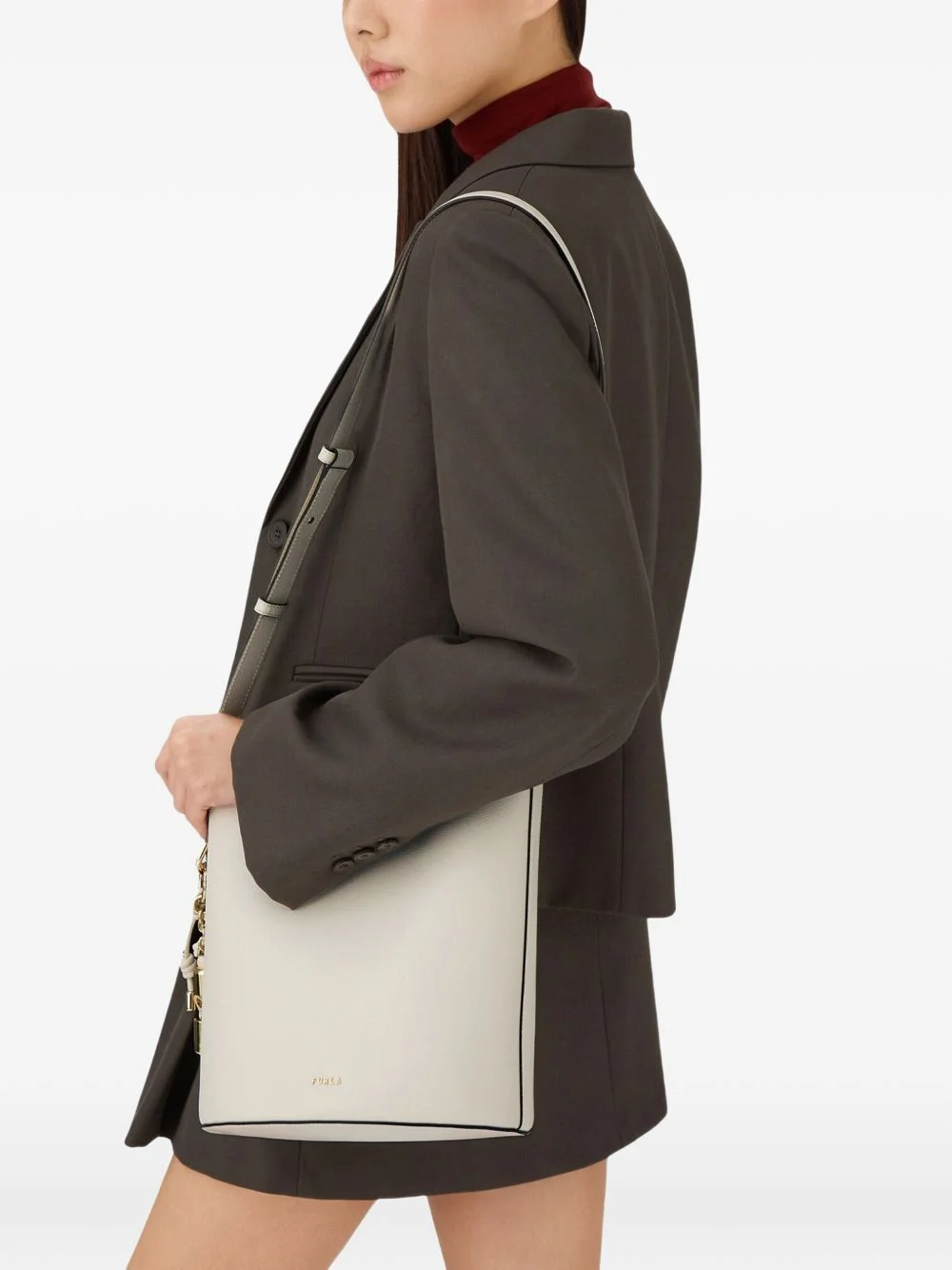 small Roxie leather bucket bag - 1