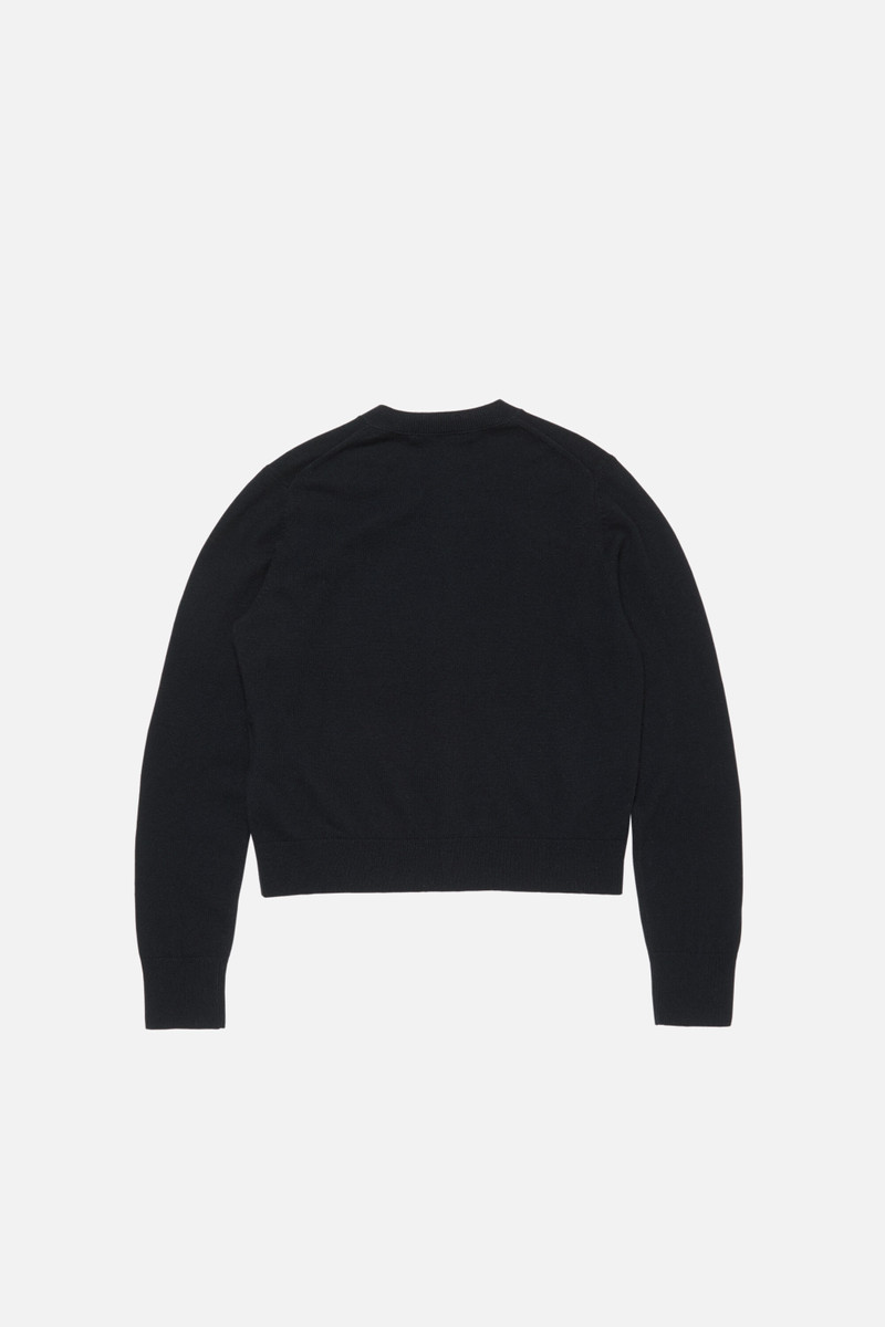 Fitted cardigan - yak wool - Black 6