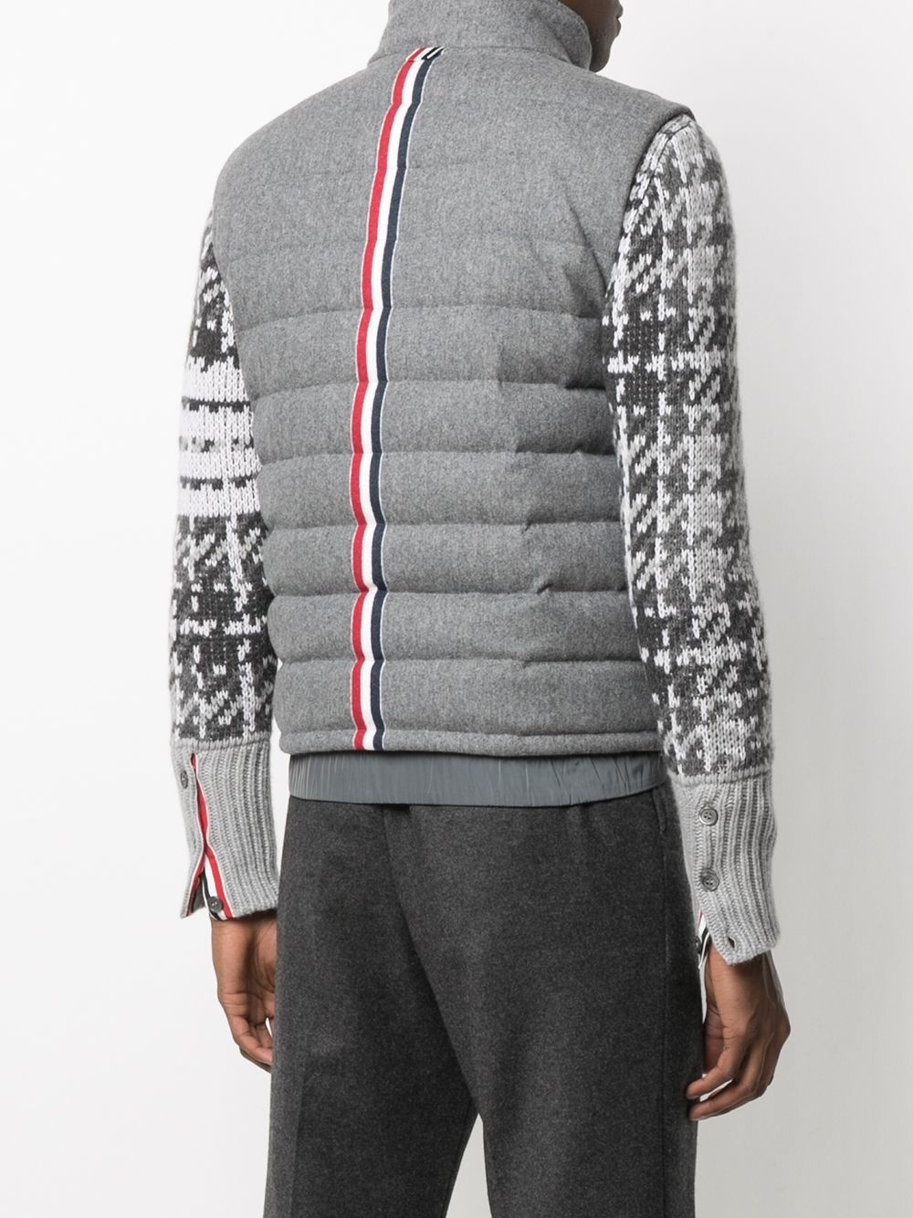 RWB stripe puffer gilet - 4