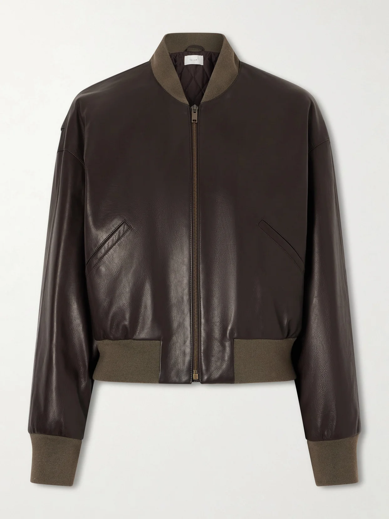 Morisel Leather Down Bomber Jacket - 1