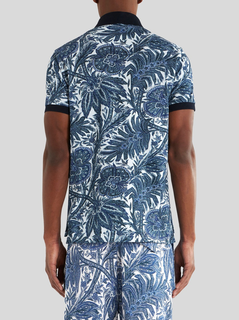 PRINTED COTTON POLO SHIRT 4