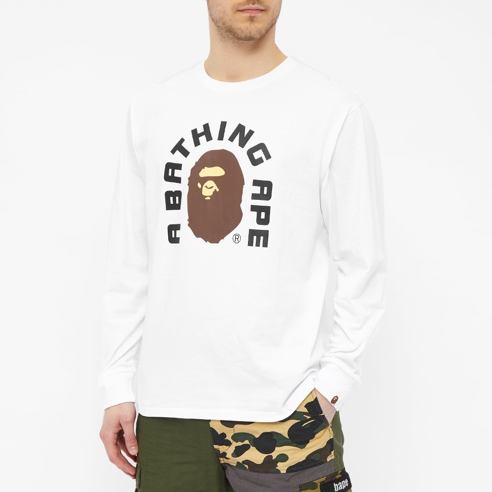 A Bathing Ape Long Sleeve College 2020 Tee - 4