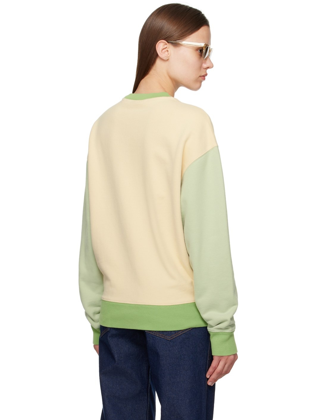 Green 'Café Kitsune' Sweatshirt - 3