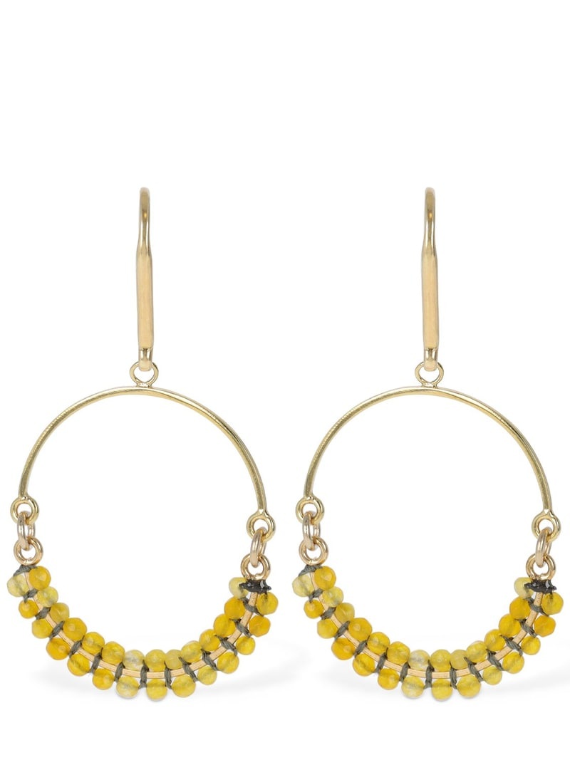 Cesaria beads hoop earrings - 1