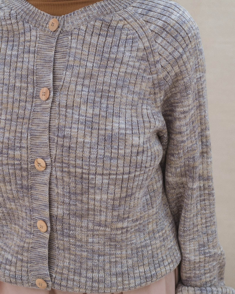 Soar Cardigan - Organic Cotton Rib 4