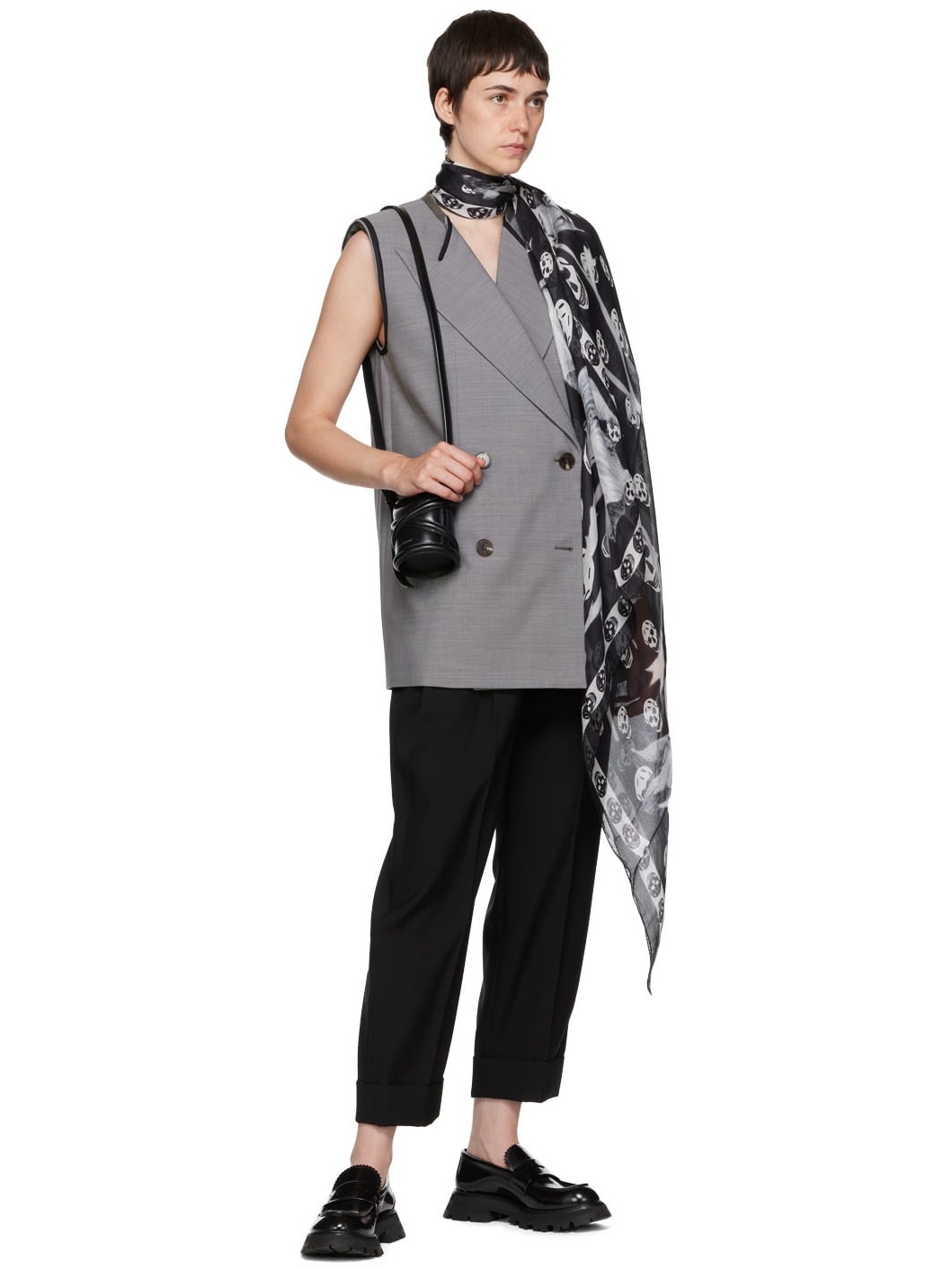 Gray Wool Vest - 4