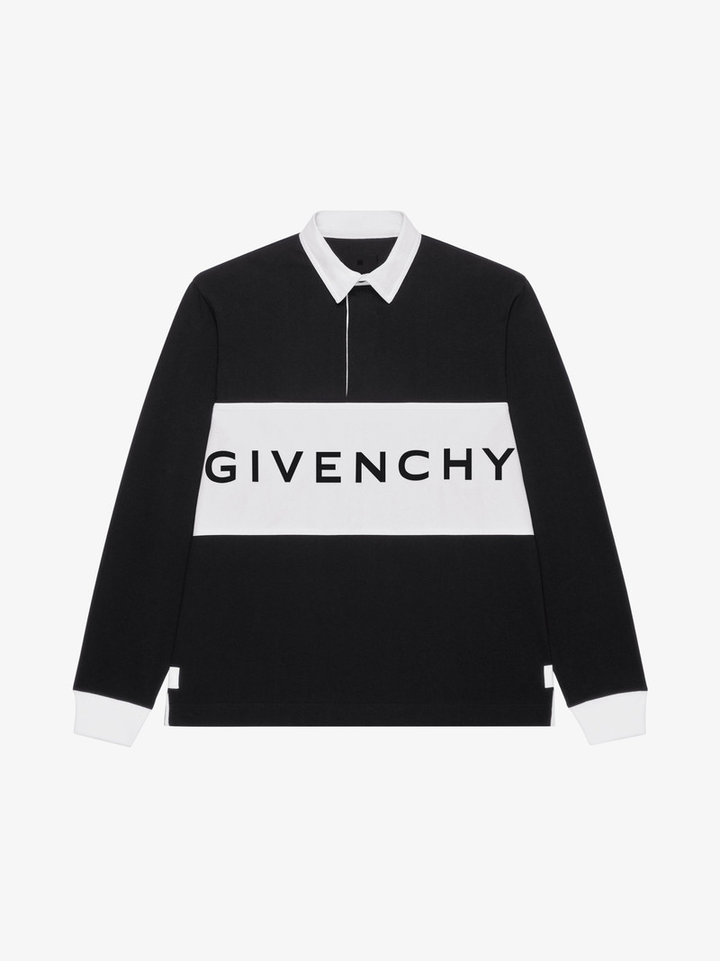 RUGBY POLO SHIRT IN EMBROIDERED JERSEY 1