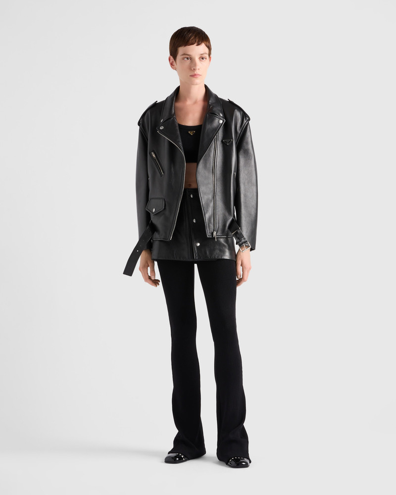 Prada Leather mini skirt outlook