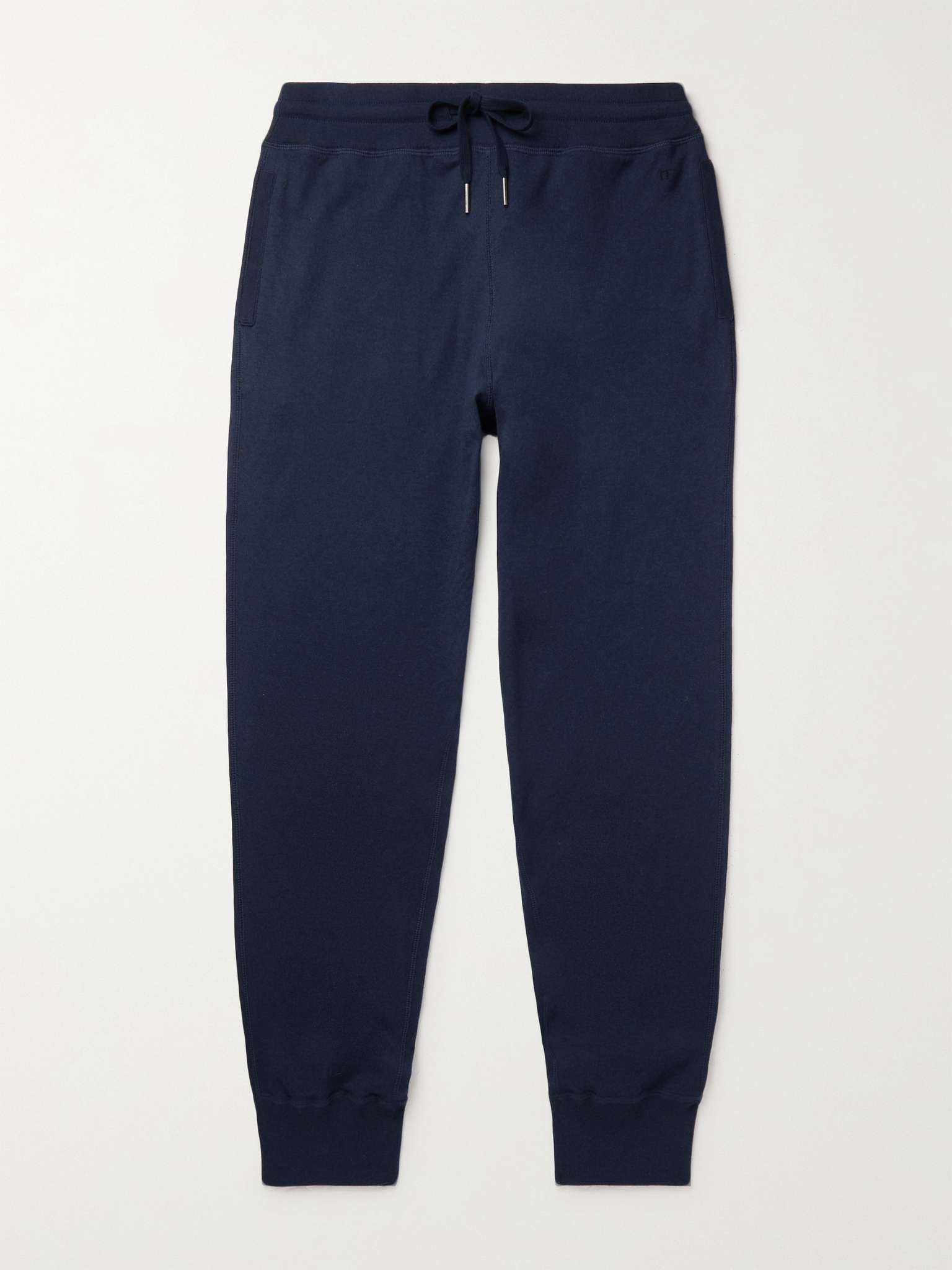 Slim-Fit Tapered Cotton, Silk and Cashmere-Blend Sweatpants - 1