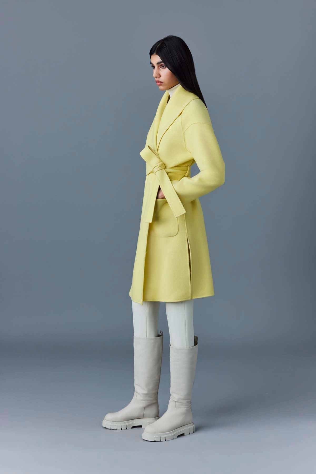 THALIA Double-face wool robe coat - 3