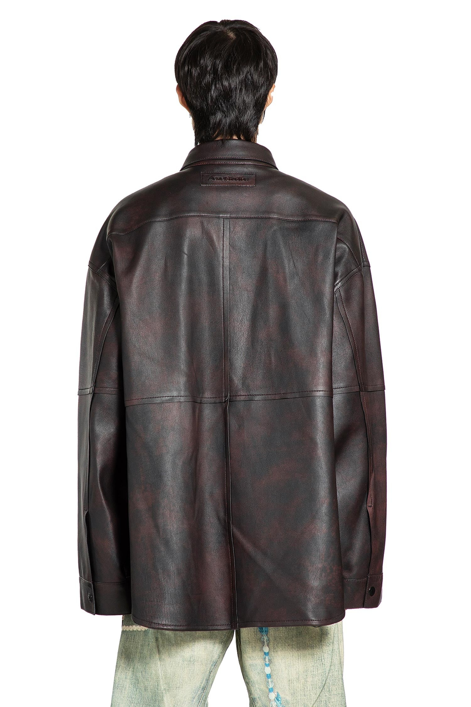 Leather Shirt Jacket - 3