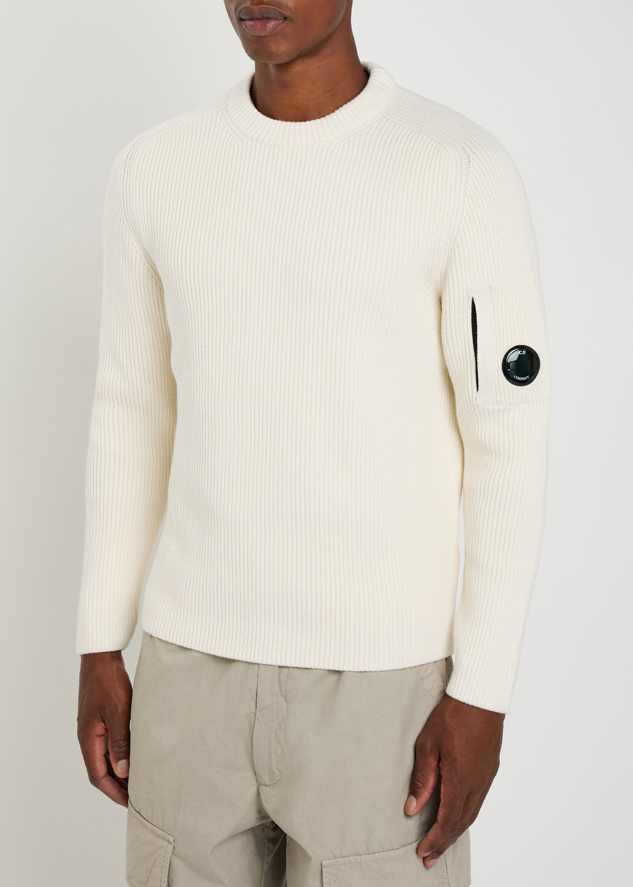 C.P. Company Lens Ribbed Cotton-blend Jumper - 2
