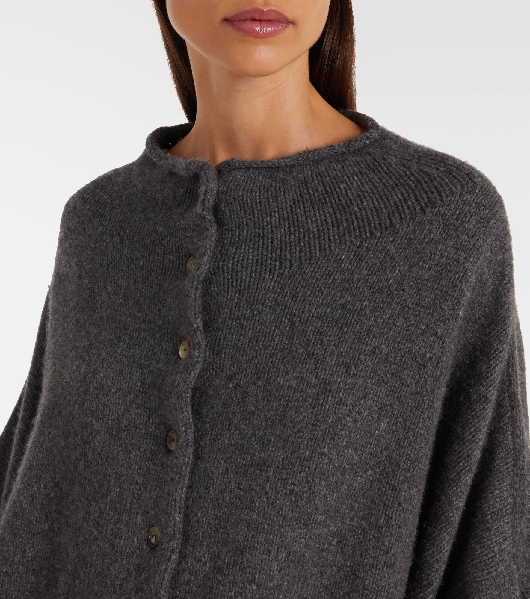 Nelya oversized cashmere cardigan - 4