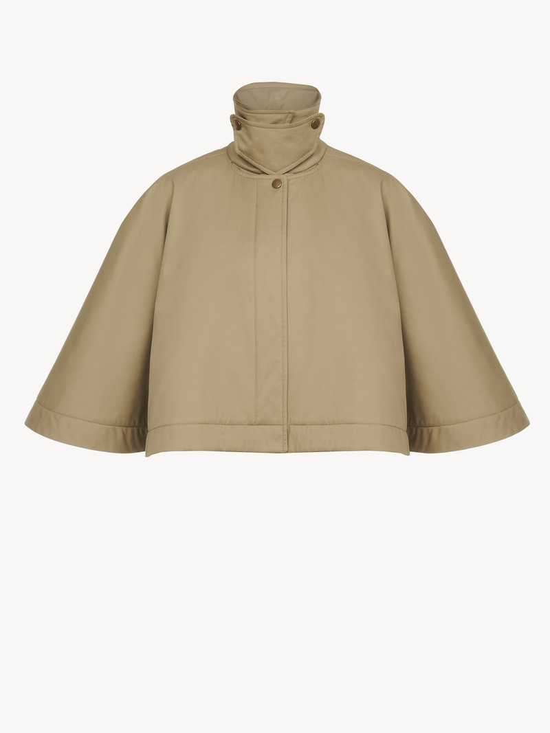 Chloé SHORT QUILTED CAPE IN COTTON GABARDINE outlook