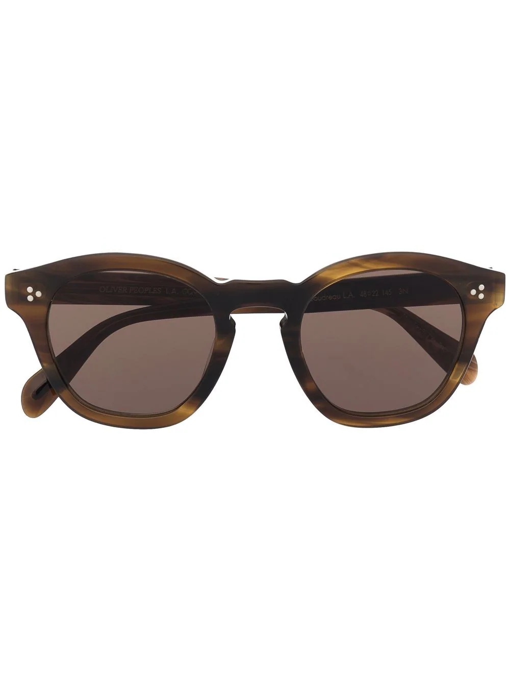 tortoiseshell-effect square sunglasses - 1