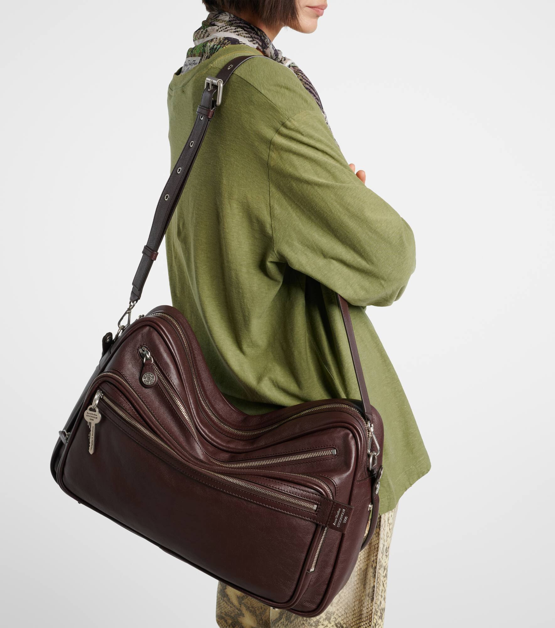 Camero Medium leather shoulder bag - 7