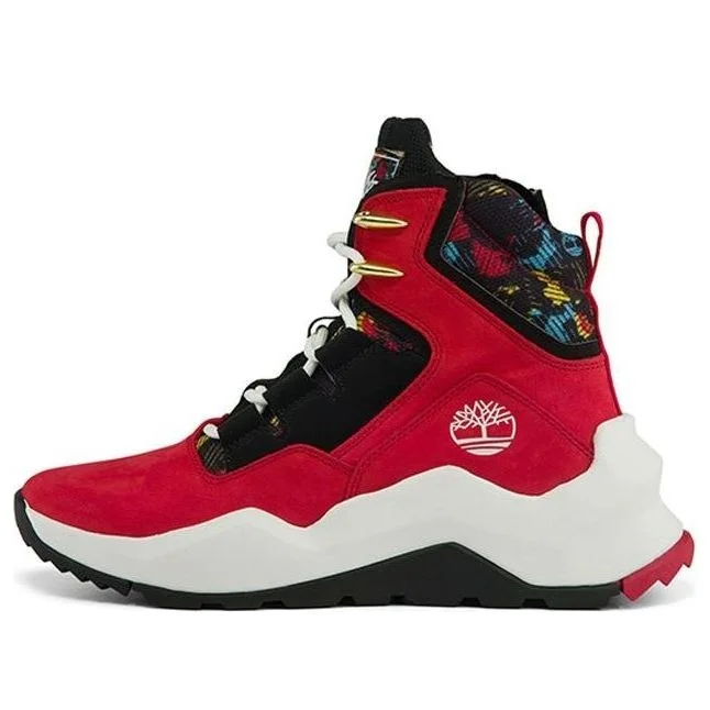 (WMNS) Timberland Madbury Side Zip Sneaker Boots 'Red Nubuck' A2PUA - 1