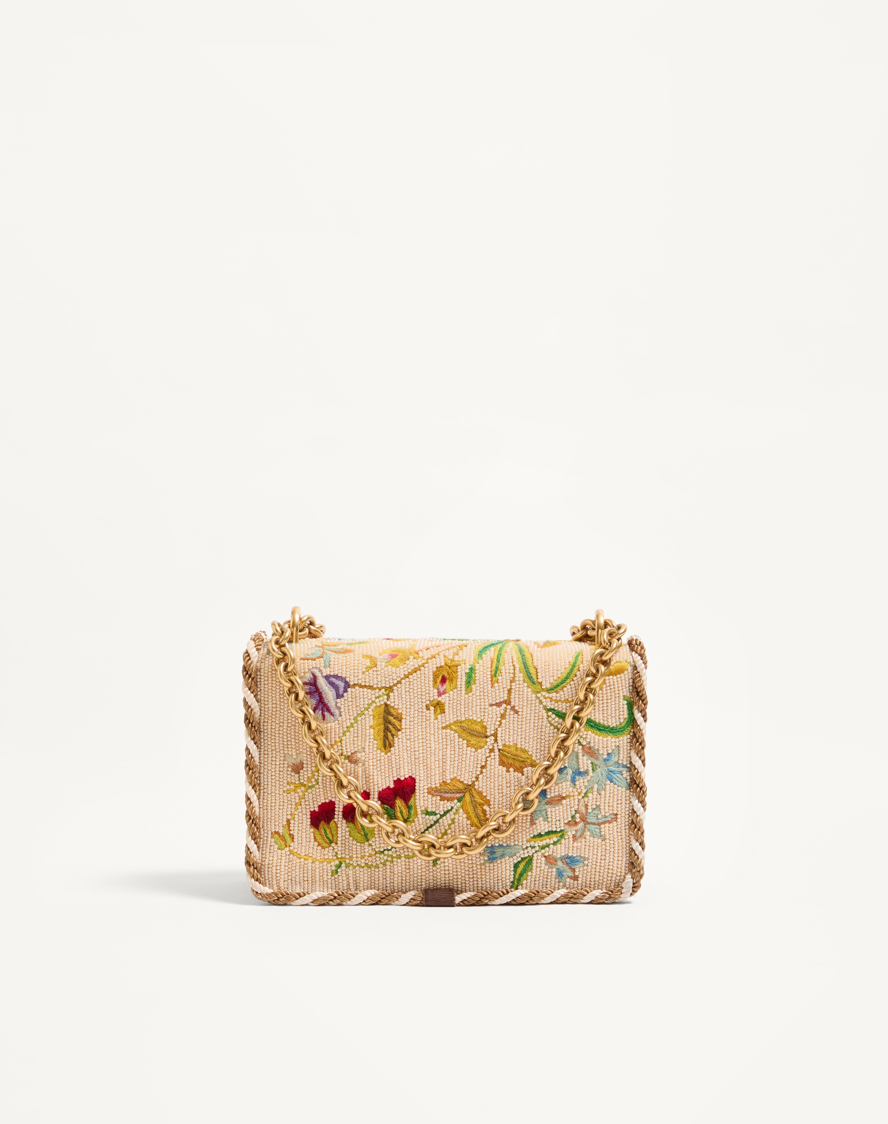 VALENTINO GARAVANI VAIN SMALL EMBROIDERED SHOULDER BAG - 5