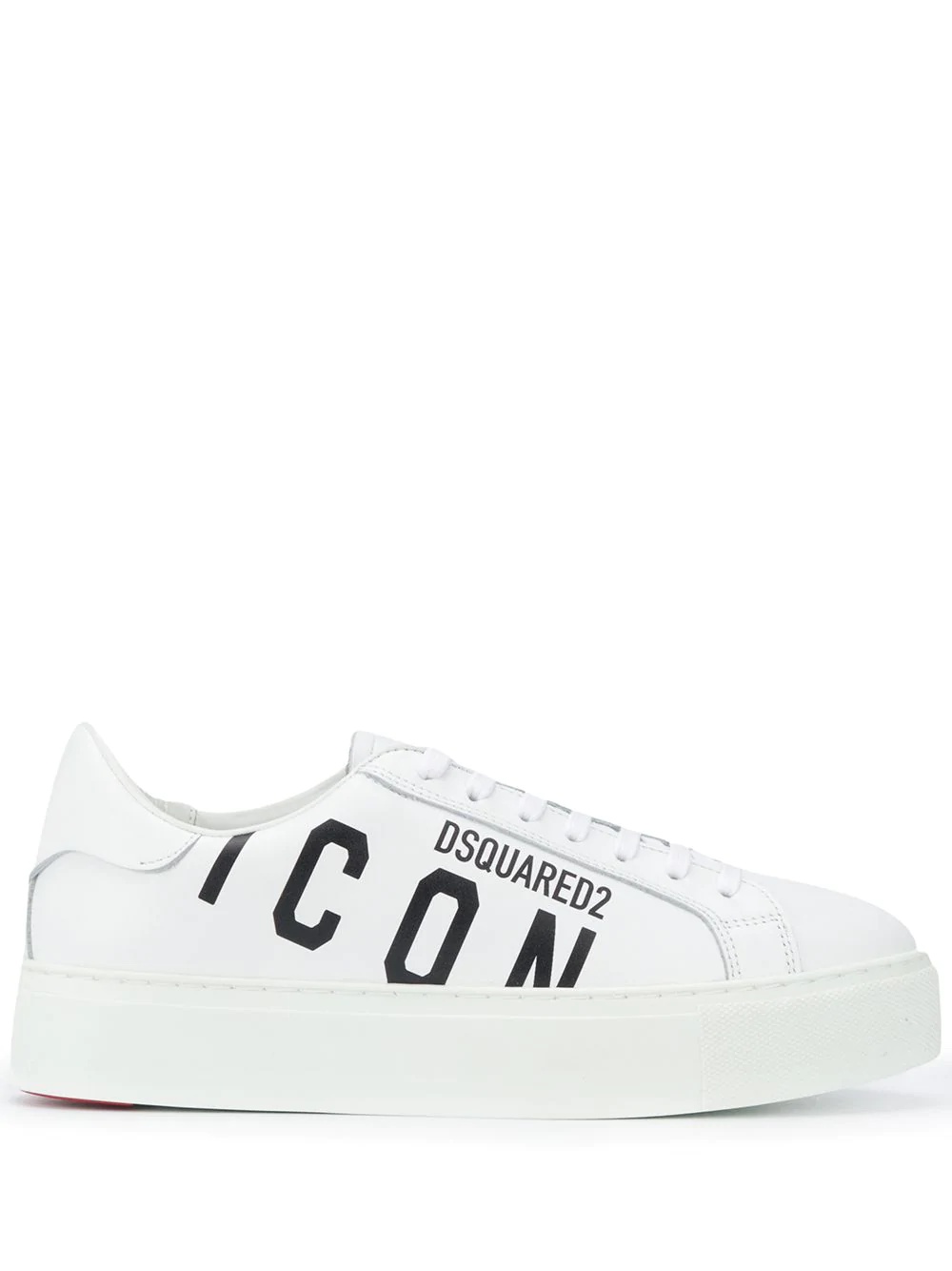 slogan print sneakers - 1