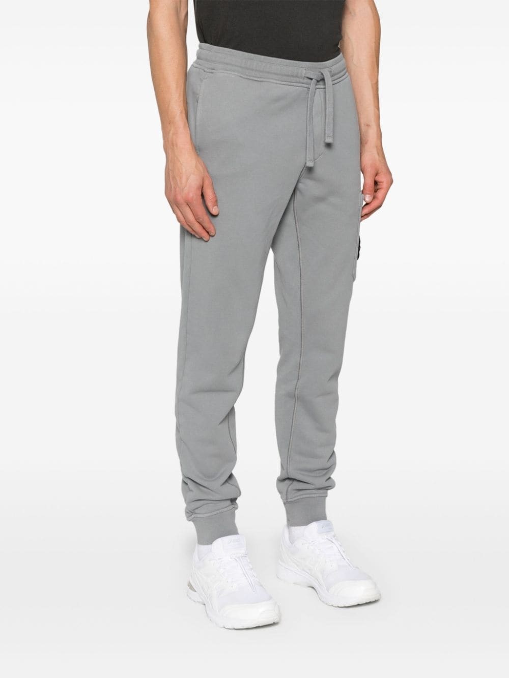 Compass-badge cotton track pants - 3