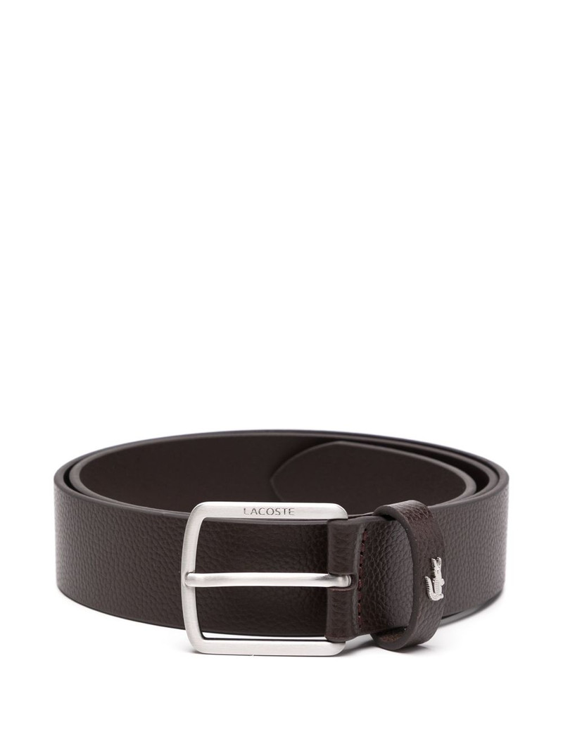 grained leather belt 1